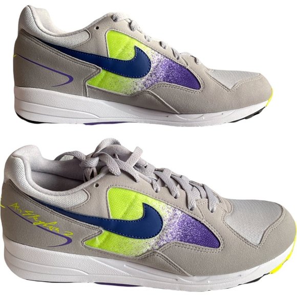 Men's Sneakers Size Nike Air Skylon Grey Volt Grape Mesh
